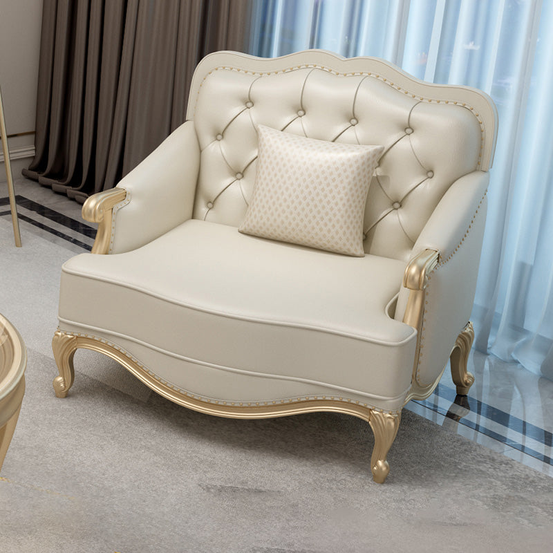 38" High Sofa Charles Of London Arm Sofa with Tufted Split-Back for Living Room 1-Seater Sofa Nappa Clearhalo 'furn' 'furn_sofas' 'Furniture' 'Living Room Furniture' 'Sofa' 'sofas' 7071714