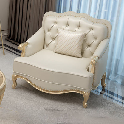 38" High Sofa Charles Of London Arm Sofa with Tufted Split-Back for Living Room 1-Seater Sofa Nappa Clearhalo 'furn' 'furn_sofas' 'Furniture' 'Living Room Furniture' 'Sofa' 'sofas' 7071714