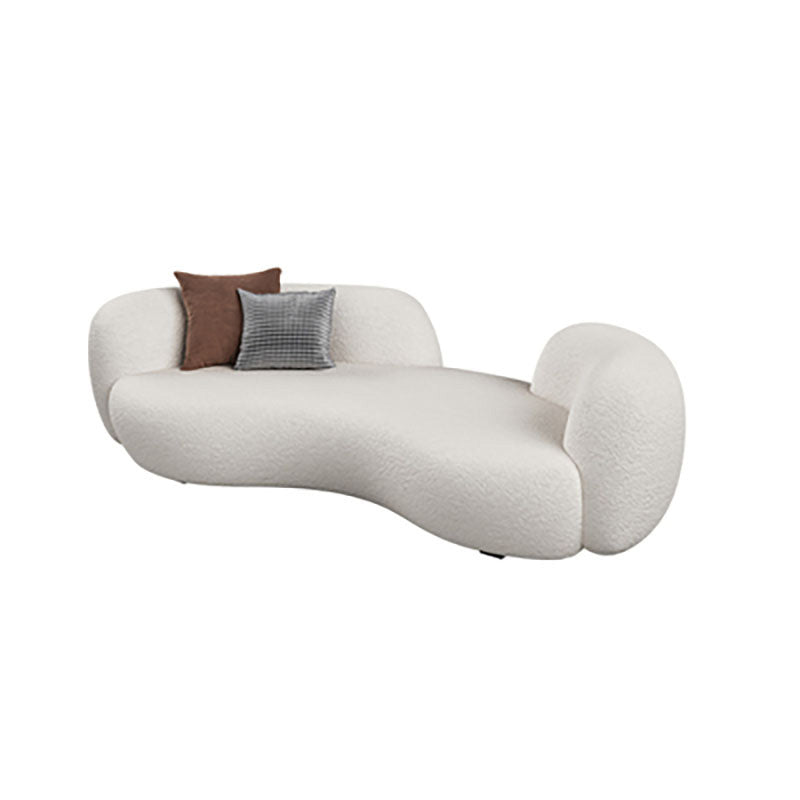 湾曲したラブシートソファコンテンポラリースタイルリビングルームのユニークな座席