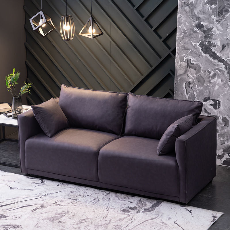 Loose Back 29.5" H Seating Square Arm Contemporary Sofa for Living Room Clearhalo 'furn' 'furn_sofas' 'Furniture' 'Living Room Furniture' 'Sofa' 'sofas' 7071900