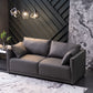 Loose Back 29.5" H Seating Square Arm Contemporary Sofa for Living Room Clearhalo 'furn' 'furn_sofas' 'Furniture' 'Living Room Furniture' 'Sofa' 'sofas' 7071903