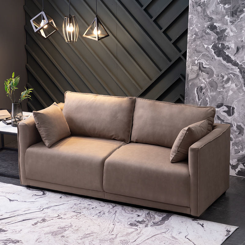 Loose Back 29.5" H Seating Square Arm Contemporary Sofa for Living Room Clearhalo 'furn' 'furn_sofas' 'Furniture' 'Living Room Furniture' 'Sofa' 'sofas' 7071922