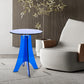 Modernistic Plastic Accent Side Table Round 3 Legs Living Room Corner Table Clearhalo 'Coffee & Accent Tables' 'End & Side Tables' 'end_side_tables' 'furn' 'furn_end_side_tables' 'Furniture' 'Living Room Furniture' 7072190