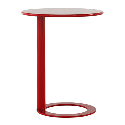 Round C-shape Side Table Modern Metal Sofa Side Accent Table