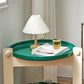 25.19" Tall 3 Legs End Table Tray Top Accent Side Table for Living Room