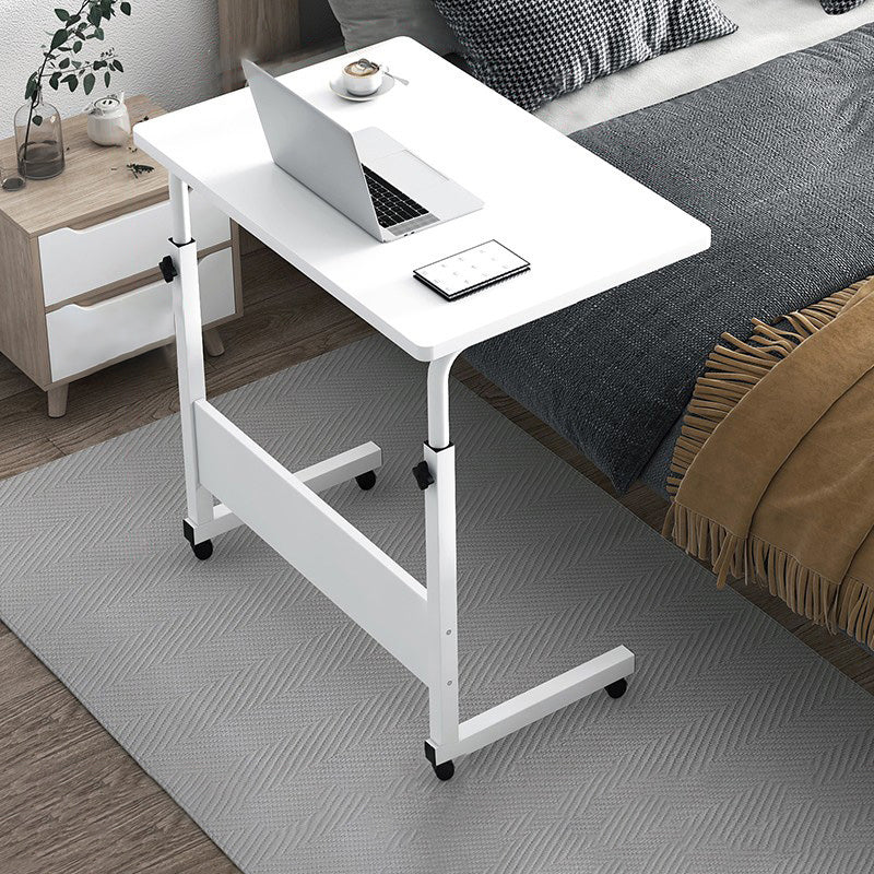 Modernistic Rectangular Corner Table 4 Legs Metal Side End Table with Storage