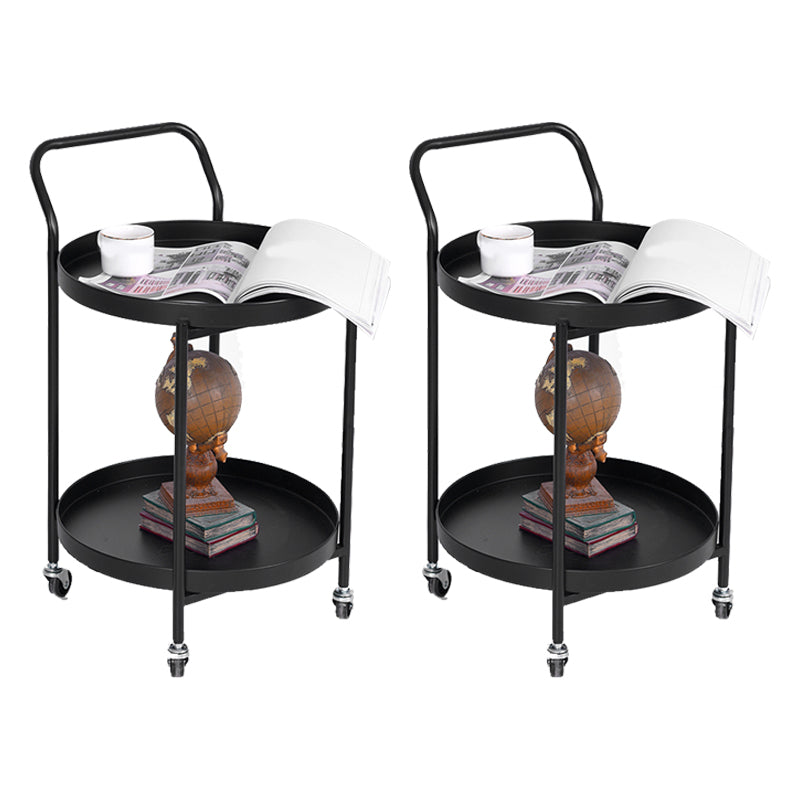 Tavolo da salotto in metallo rotondo accento in stile modernistico