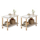 Modern Style Side End Snack Table Wooden with Storage End Table
