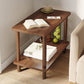 Modern Style Side End Snack Table Wooden with Storage End Table