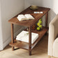 Modern Style Side End Snack Table Wooden with Storage End Table
