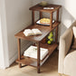Modern Style Side End Snack Table Wooden with Storage End Table
