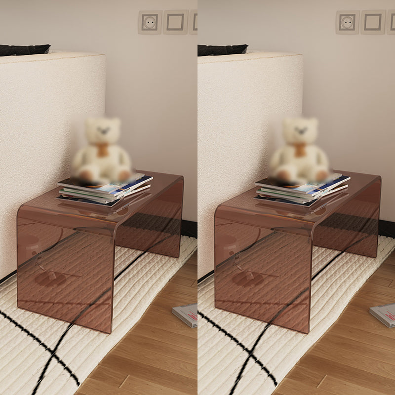 Tavolo laterale di accento di stile modernistico a forma rettangolare tavolo da estremità in plastica