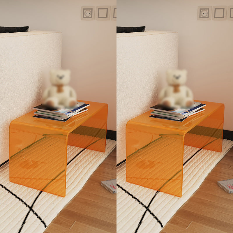 Tavolo laterale di accento di stile modernistico a forma rettangolare tavolo da estremità in plastica