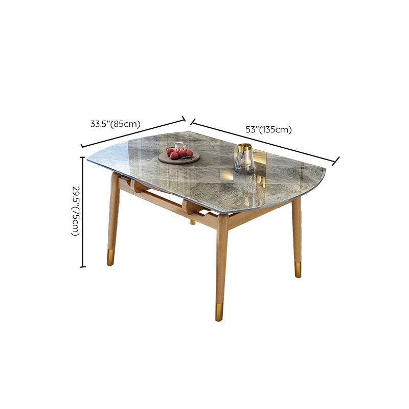 Table de salle à manger extensible en pierre frittée pour cuisine