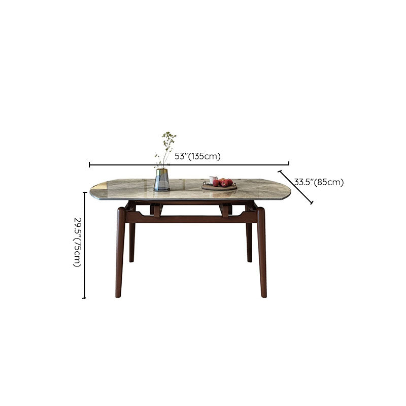 Table de salle à manger extensible en pierre frittée pour cuisine