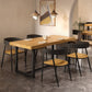 Dining Room Solid Wood Dining Table Rectangle Industrial Dinner Table Clearhalo 'Dining Tables & Seating' 'Dining Tables' 'dining_table' 'furn' 'furn_dining_table' 'Furniture' 'Kitchen & Dining Furniture' 7073371
