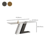 Eenvoud Stijl Dinette Tafel Rechthoek Stenen Eettafel voor Keuken