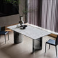 Simple Style Dinette Table Rectangle Stone Dinner Table for Kitchen Clearhalo 'Dining Tables & Seating' 'Dining Tables' 'dining_table' 'furn' 'furn_dining_table' 'Furniture' 'Kitchen & Dining Furniture' 7073422
