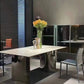 Simple Style Dinette Table Rectangle Stone Dinner Table for Kitchen Clearhalo 'Dining Tables & Seating' 'Dining Tables' 'dining_table' 'furn' 'furn_dining_table' 'Furniture' 'Kitchen & Dining Furniture' 7073423