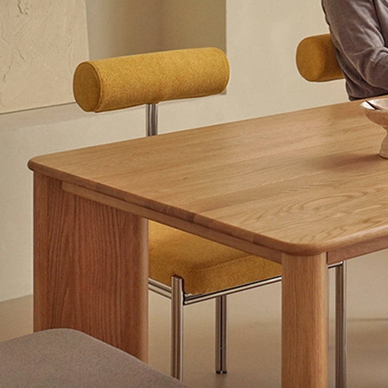 Solid Wood Dining Table Rectangle 4 Legs Dinner Table for Home Use Clearhalo 'Dining Tables & Seating' 'Dining Tables' 'dining_table' 'furn' 'furn_dining_table' 'Furniture' 'Kitchen & Dining Furniture' 7073463