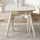 Contemporary Dining Room Dinner Table Stone 4 Legs Dining Table