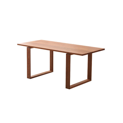 Mesa de comedor de cocina contemporánea Mesa de comedor rectangular de madera maciza