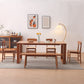 Mesa de comedor de cocina contemporánea Mesa de comedor rectangular de madera maciza