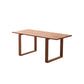 Mesa de comedor de cocina contemporánea Mesa de comedor rectangular de madera maciza