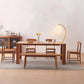 Mesa de comedor de cocina contemporánea Mesa de comedor rectangular de madera maciza