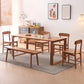 Mesa de comedor de cocina contemporánea Mesa de comedor rectangular de madera maciza