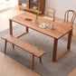 Mesa de comedor de cocina contemporánea Mesa de comedor rectangular de madera maciza