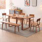Mesa de comedor de cocina contemporánea Mesa de comedor rectangular de madera maciza