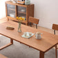 Mesa de comedor de cocina contemporánea Mesa de comedor rectangular de madera maciza