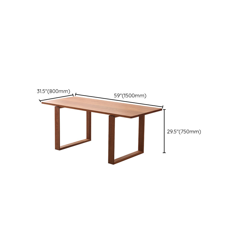 Mesa de comedor de cocina contemporánea Mesa de comedor rectangular de madera maciza
