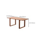 Mesa de comedor de cocina contemporánea Mesa de comedor rectangular de madera maciza