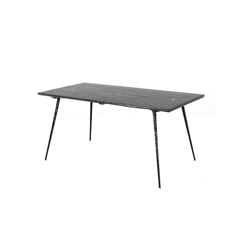 Industriële eettafel Rechthoekige houten eettafel voor eetkamer