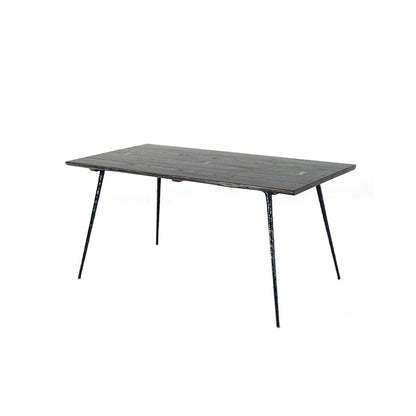 Industriële eettafel Rechthoekige houten eettafel voor eetkamer