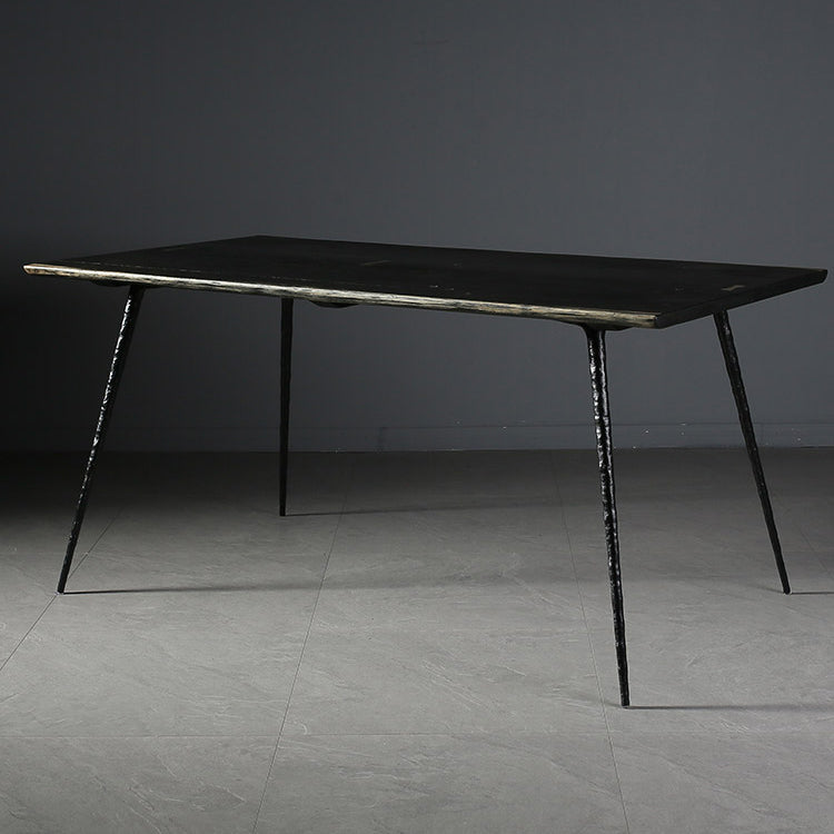 Industriële eettafel Rechthoekige houten eettafel voor eetkamer