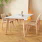 Sintered Stone Dining Table Wooden Base Dinner Table for Dining Room Clearhalo 'Dining Tables & Seating' 'Dining Tables' 'dining_table' 'furn' 'furn_dining_table' 'Furniture' 'Kitchen & Dining Furniture' 7073543