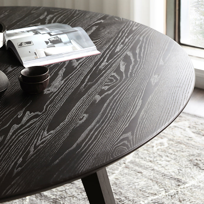 Mesa de comedor moderna mesa redonda de madera para comedor