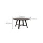 Mesa de comedor moderna mesa redonda de madera para comedor