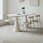 Contemporary Kitchen Dinner Table Double Pedestal Dining Table
