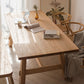 Moderne eettafel rechthoekige houten eettafel voor eetkamer