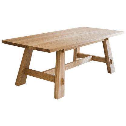 Moderne eettafel rechthoekige houten eettafel voor eetkamer