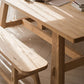 Moderne eettafel rechthoekige houten eettafel voor eetkamer