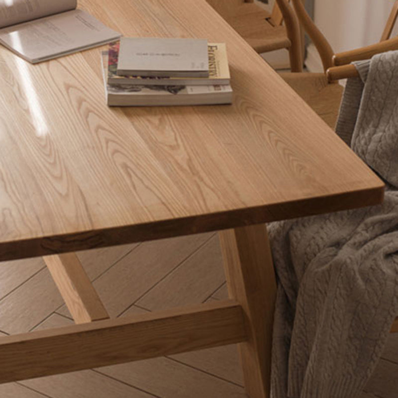 Moderne eettafel rechthoekige houten eettafel voor eetkamer