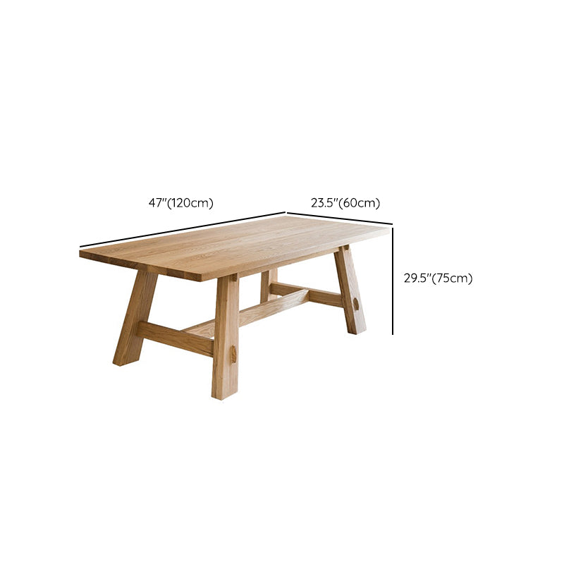 Moderne eettafel rechthoekige houten eettafel voor eetkamer
