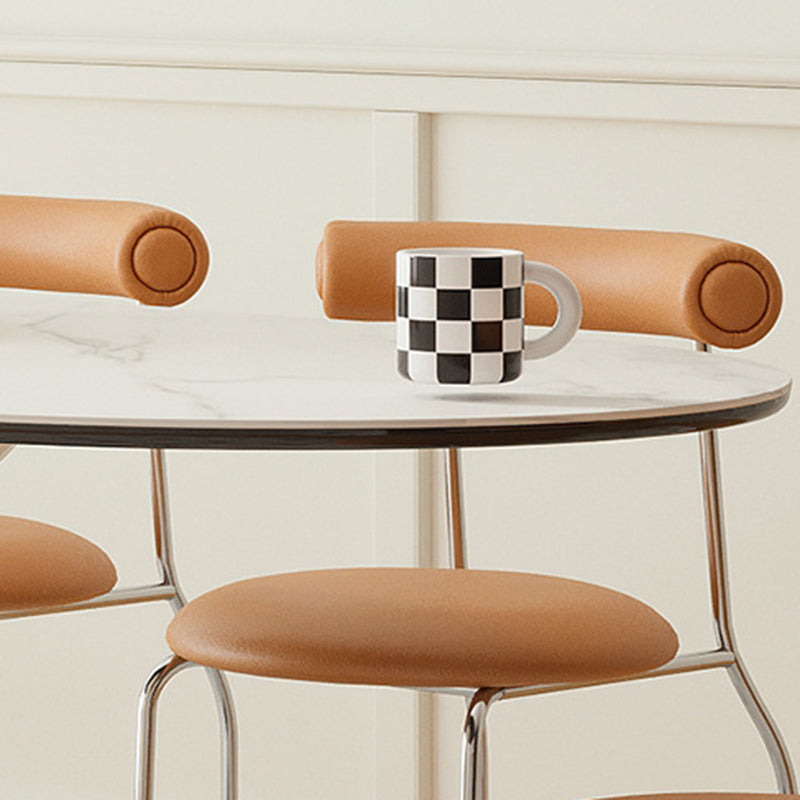 Contemporary Kitchen Dinner Table Oval Pedestal Dining Table Clearhalo 'Dining Tables & Seating' 'Dining Tables' 'dining_table' 'furn' 'furn_dining_table' 'Furniture' 'Kitchen & Dining Furniture' 7073621