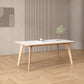 Contemporary Kitchen Dinner Table Rectangle 4 Legs Dining Table Clearhalo 'Dining Tables & Seating' 'Dining Tables' 'dining_table' 'furn' 'furn_dining_table' 'Furniture' 'Kitchen & Dining Furniture' 7073642