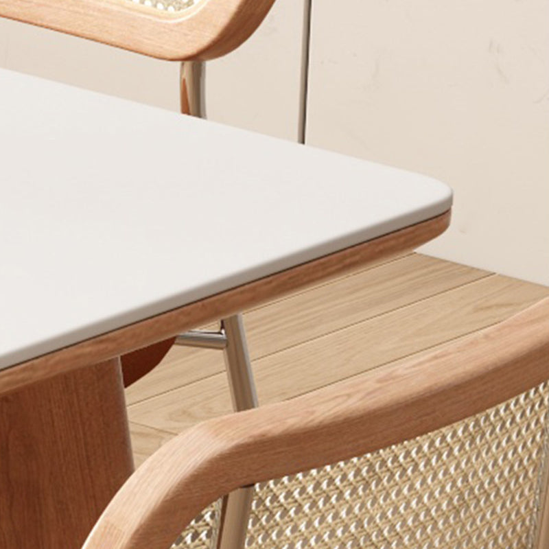 Contemporary Kitchen Dinner Table Rectangle 4 Legs Dining Table Clearhalo 'Dining Tables & Seating' 'Dining Tables' 'dining_table' 'furn' 'furn_dining_table' 'Furniture' 'Kitchen & Dining Furniture' 7073647